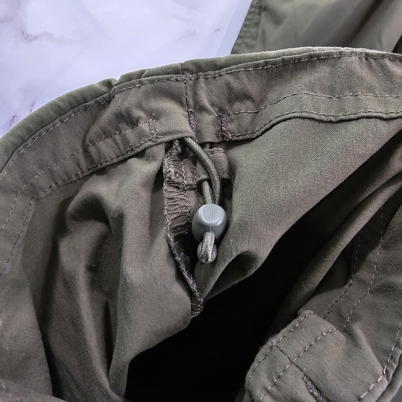 REI Co Op Pants Women 12 Petite Green Outdoor Hiking Nylon UPF Synch - Picture 9 of 12